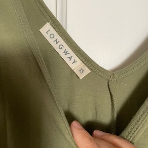 Longway jersey jumper - moss